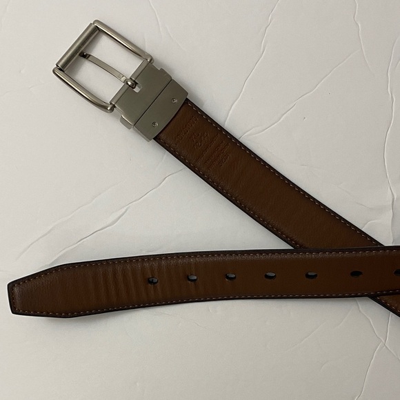 Dockers Black Belt with Silver Buckle XL 42-44 - Picture 3 of 7